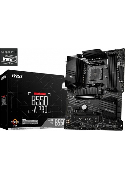 MSI B550-A PRO DDR4 M2 PCIe NVME HDMI DP PCI   16X v4.0 AM4 ATX