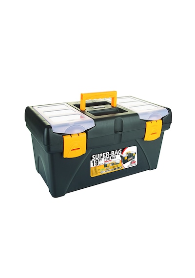 Takım Çantası Alet Kutusu Kapaklı Mini Bölmeli Organizer Dayanıklı Plastik Malzeme 14'' 19 İnç