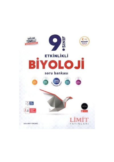 Limit Yayınları 9. Sınıf Biyoloji Etkinlikli Maarif Soru Bankası