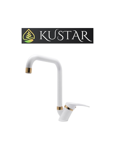 Kustar Oviedo Gold Beyaz Mutfak Evye Bataryası