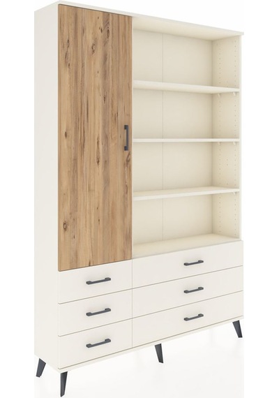 Arges Dolap 8 Raflı 6 Çekmeceli Tek Kapaklı 132x30x195 Aytaş... Aytaşı