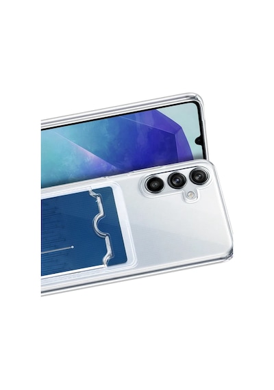 Samsung Uyumlu Galaxy A37 5g Uyumlu Kart Şeffaf Silikon - Şeffaf