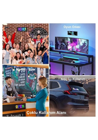 Yenilzd Matrix Kayan Yazı Emoji Led Ekran Programlanabilir 17x7c