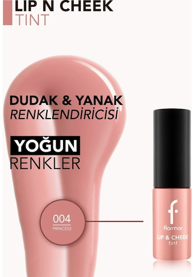 Flormar Lip & Cheek Gün Boyu Kalıcı Çok Amaçlı Tint 004 Princess