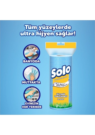 Hijyenik Temizlik Bezi 6'lı Gri