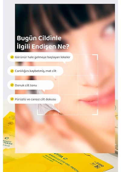 Retinol Ve C Vitamini İçeren Aydınlık Görünüm Sağlayan Conceal Göz Kremi Vita C Eye Cream