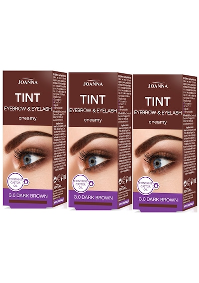 Joanna Kaş ve Kirpik Boyası 3.0 Dark Brown 3'lü