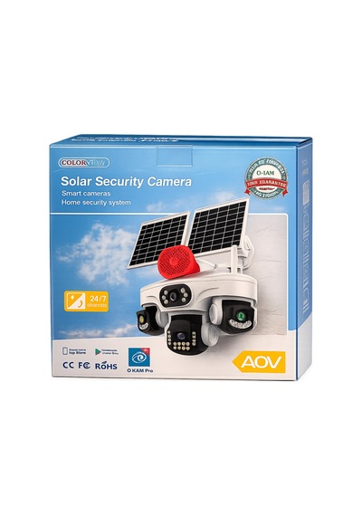 O-kam Pro Ok-337premıum 12mp 4g Sim Kartlı Solar Güvenlik Kamerası Dış Mekan Gece Görüşlü Akıllı Kam