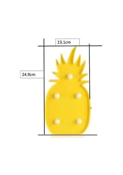 Ananas Şeklinde Ledli Dekoratif Eğlenceli Çocuk Gece Lambası Çok Renkli