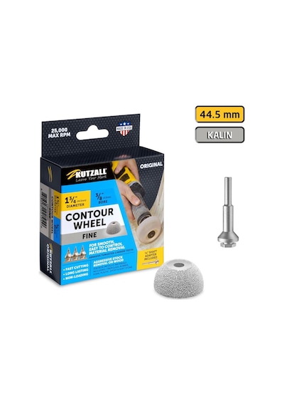 Kutzall Cw134o230 İnce Diş Ahşap Çanak Törpü 44.5 Mm