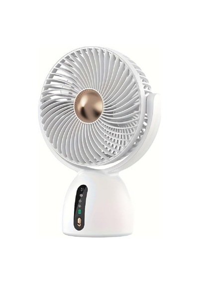 Hepu Hp-f07 Usb Şarjlı Sessiz Masaüstü Mini Fan 360 Derece Ayarlanabilir Gövde Vantilatör