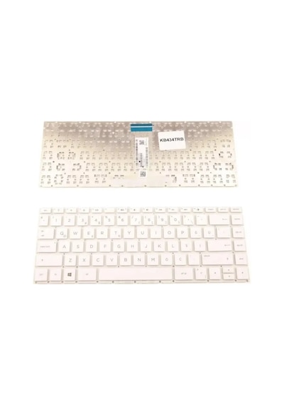 HP Uyumlu 14-Bs106Nt, 14-Bs107Nt Notebook Klavyesi - Tuş Takımı (Beyaz T - 549289494