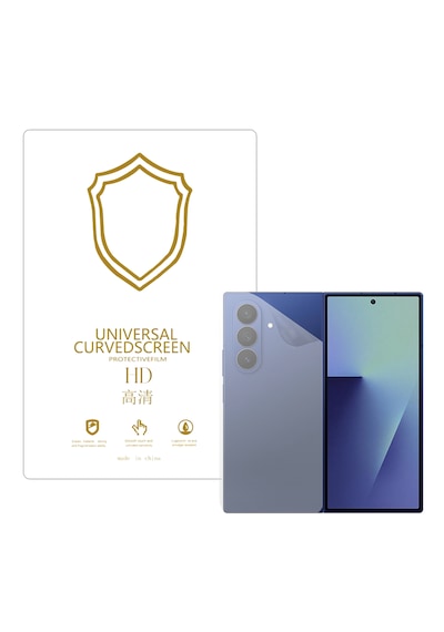 Samsung  Galaxy Uyumlu Z Fold 7 İle  Full Tpu Nano Arka Ekran Koruma Filmi - Ekm102