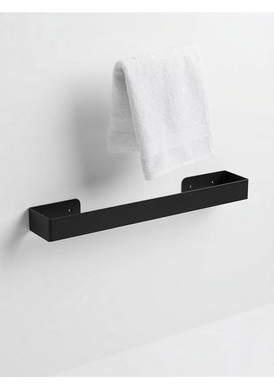 Lexroo 40 Cm Yapışkanlı Havlu Askısı Metal Havluluk Delmeden Montaj Banyo Havlu Askılığı Mutfak Çok Renkli