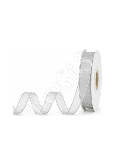 Organze Kurdele 10 Mm Gümüş Tüm Yaşlar