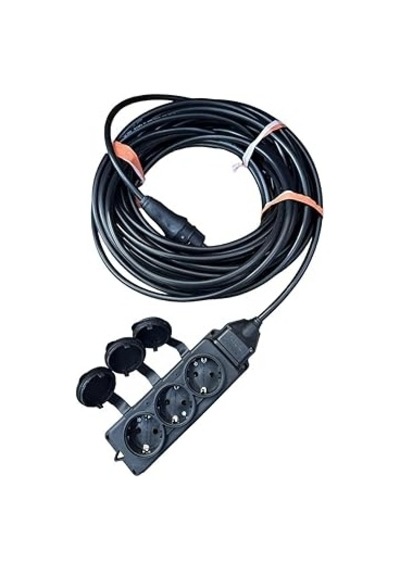 3'lü Kauçuk Seyyar Uzatma Kablosu 20 Metre 3x2.5 Mm 1