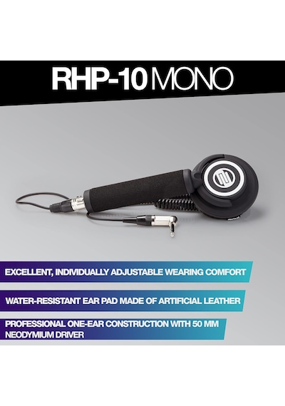 Rhp-10 Mono Black Mono/tekli Profesyonel Dj Kulaklığı