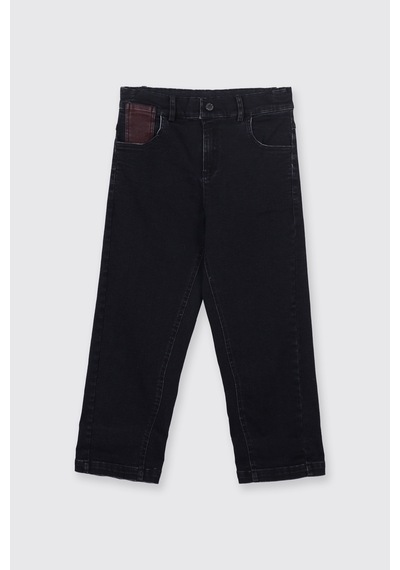 Panço Erkek Çocuk Cepli Denim Pantolon Lacivert