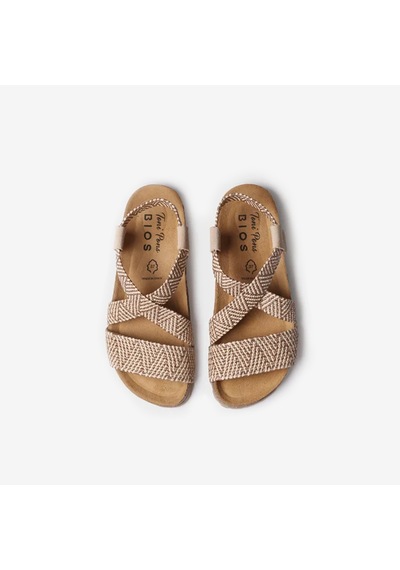 Sandalet Kadın Getxo Toni Pons Bıo Sandal Wıth Elastıc Straps Beige Bej