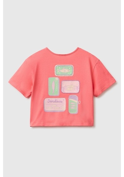 United Colors Of Benetton Kız Çocuk Mercan Ön Ve Arka Baskı Detaylı Boncuk İşlemeli Geniş Yaka T-shirt 6-14 Yaş -2861 Pembe United Colors Of Benetton Kız Çocuk Mercan Ön Ve Arka Baskı Detaylı Boncuk İşlemeli Geniş Yaka T-shirt 6-14 Yaş -2861 Pembe