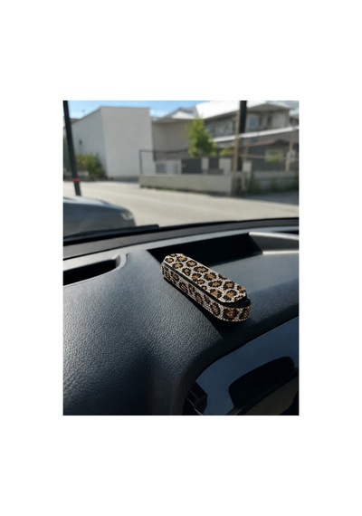 Kristal Taşlı Açık Leopar Taş Kaplı Numaratör Araç İçi Numaralık Gümüş Kristal Taşlı 5