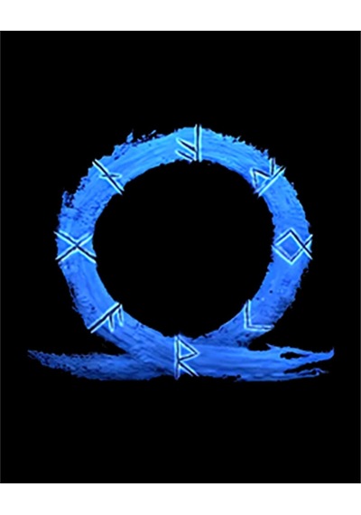 Zepplin Giyim God of War Ragnarok Blue Logo Büyük Sırt Patch Yama