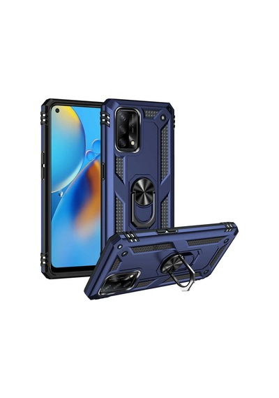 Oppo A74 4g Kılıf Zore Vega Kapak Mavi