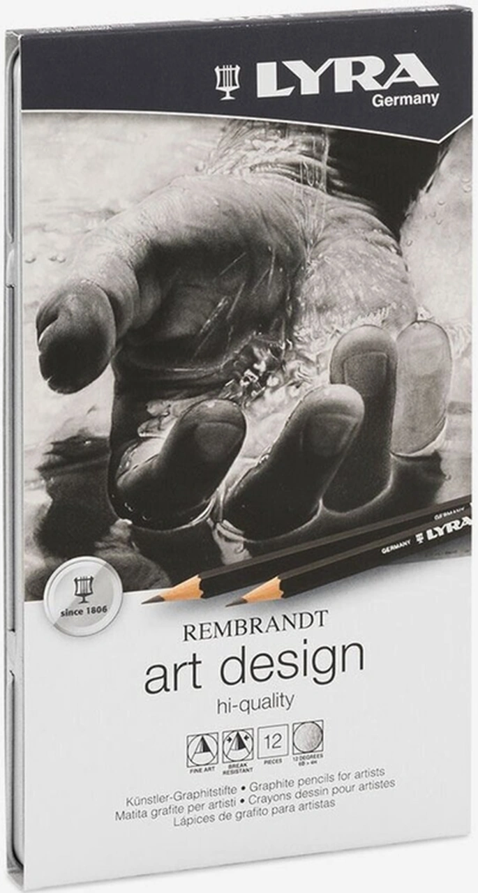 Rembrandt Art Design 12li Metal Kutu Standart