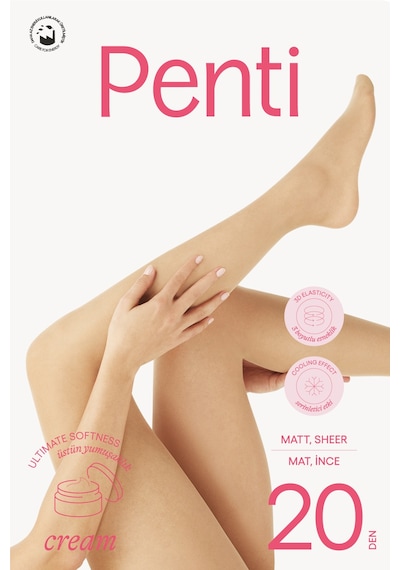 Penti  Cream Ten Rengi Kültolu Çorap