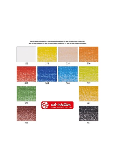Talens 12 Renk Kuru Boya Rt9028012m