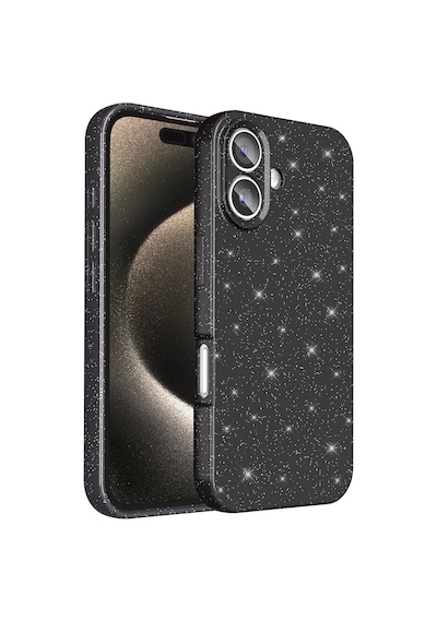 Apple Uyumlu iPhone 16 Plus Kılıf Kamera Korumalı Simli Lüks Zore Koton Kapak