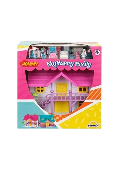 Ev Oyun Seti My Happy Family Villa 2 Figür 18 Parça 2a 50 x 22