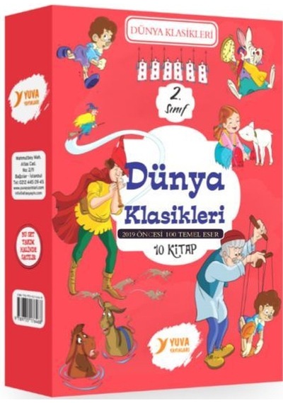2. Sınıf Dünya Klasikleri Seti - 10 Kitap Takım- Yuva
