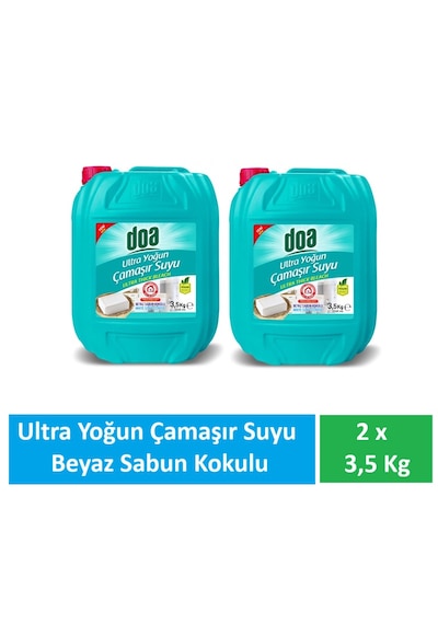 Doa Ultra Çamaşır Suyu Beyaz Sabun Kokulu 2 X 3.5 Kg 2'li Set