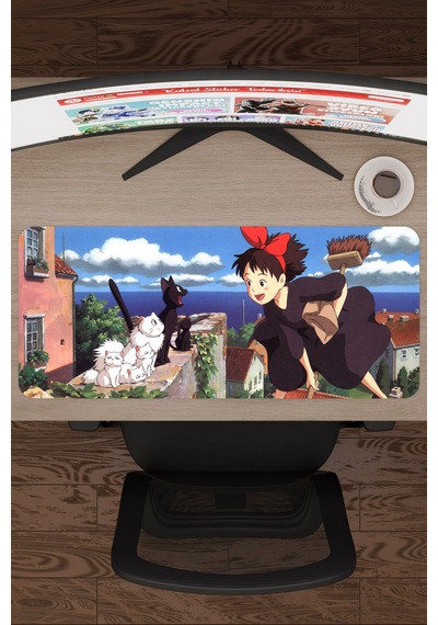 Kiki's Delivery Service Anime V1 - 70x30 Xl Gaming Kauçuk Kaymaz Taban Mouse Pad Fare Altlığı