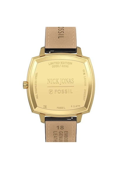 Fossil Fle1215 Nick Jonas X Fossil Machine Luxe Blue Vignette Kol Saati Altın