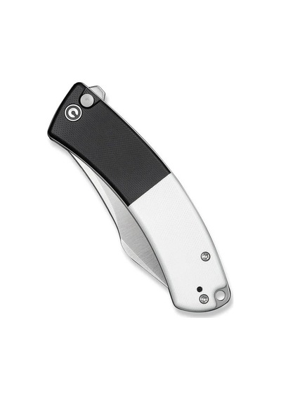Civivi Outlaw Muk Black & White G10 Handle Black Satin Finished 14c28n Blade Kamp Çakı Siyah - Beyaz