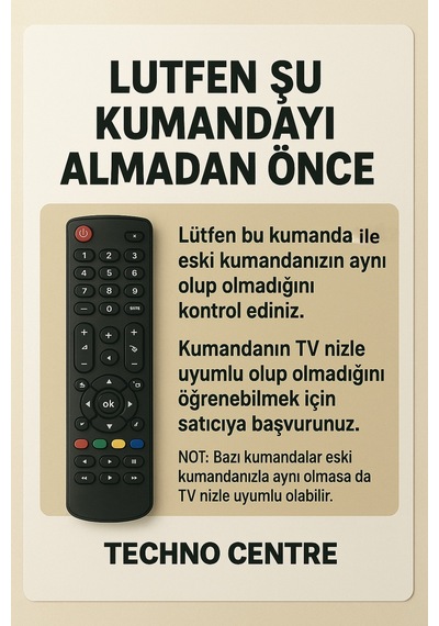 ,seg,regal,techwood,telefuken,jvc Tv Kumandası Açıklama