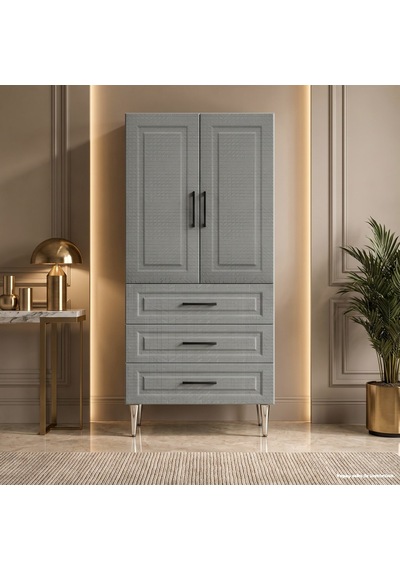 Honfleur Çok Amaçlı Dolap 60 Cm 2 Kapak 3 Çekmece Kahve Koton - Çok Amaçlı Erzak Dolabı Kahverengi Honfleur Çok Amaçlı Dolap 60 Cm 2 Kapak 3 Çekmece Kahve Koton - Çok Amaçlı Erzak Dolabı Kahverengi