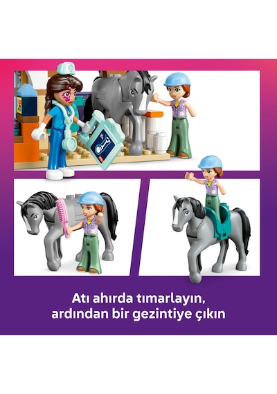 LEGO® Friends At ve Evcil Hayvan Veteriner Kliniği 42651 - 7 Yaş ve Üzeri Çocuklar için Yaratıcı Oyuncak Yapım Seti (428 Parça)