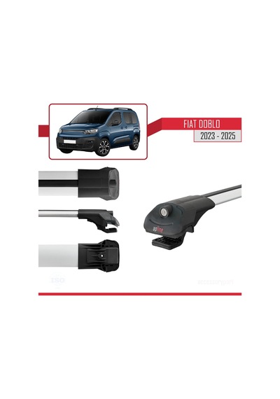 Fiat Doblo 3 2023 Ve Sonrası İle Uyumlu Ace-1 Ara Atkı Tavan Barı