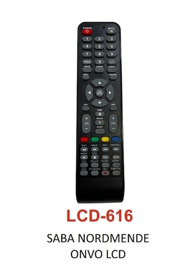 Hubrendy Çer Saba - Nordmende - Onvo Lcd Uyumlu Tv Kumandası - Lcd 616