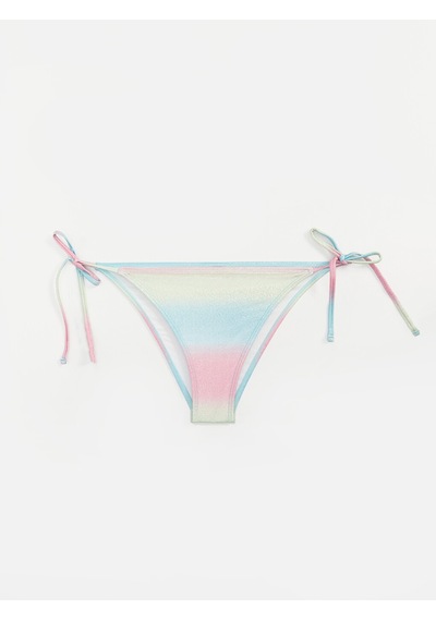 Lcw Dream Karışık Desenli Parlak Görünümlü Kadın Bikini Alt Çok Renkli