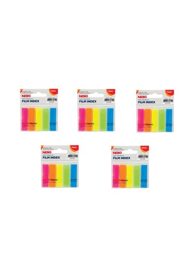 Noki Memo Film Index 5 Renk 12 x 45 MM 25 Yaprak 5'li