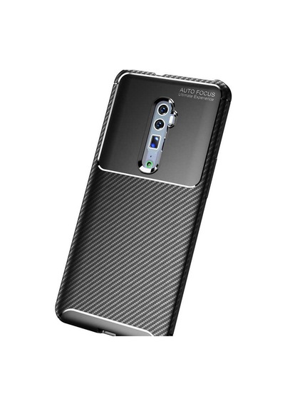 Oppo Reno 10x Zoom Kılıf Zore Negro Silikon Kapak Lacivert