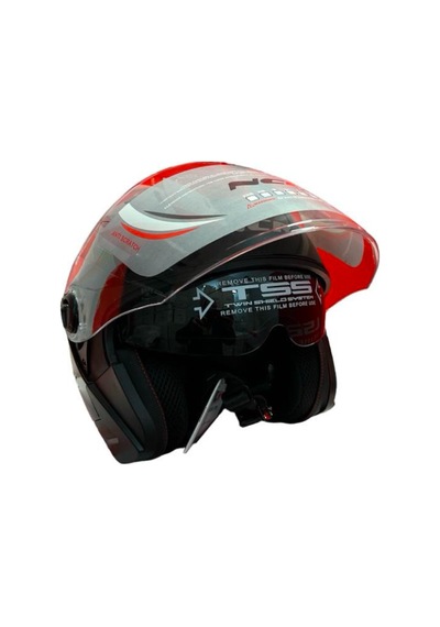 Ncr Açık Yarım Güneş Vizörlü Kask Parlak Siyah