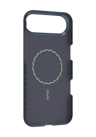 Apple Uyumlu iPhone 17 Air Kılıf M-safe Şarj Özellikli Raptic Aramid Skin Origin Serisi Kapak Lacivert