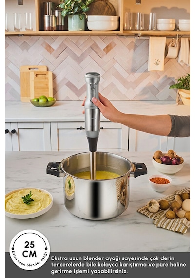 Karaca  Mastermaid Prosteel Uzun Blender Ayaklı 6 Bıçaklı 2500 W Cam Mutfak Robotu