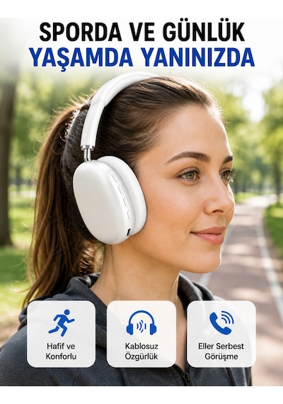 Stereo Ses Kaliteli Bluetooth Kulaklık Katlanabilir Ve Ergonomik Tasarım Yeni Nesil