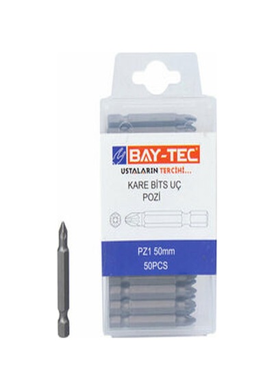 Baytec Bits Uç Kare Yıldız Pz1x50mm Mu1900 - 5 Adet